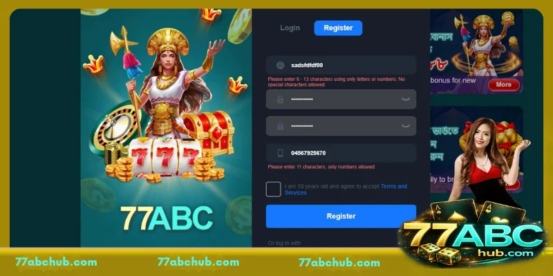 Essential requirements for effective 77ABC Register
