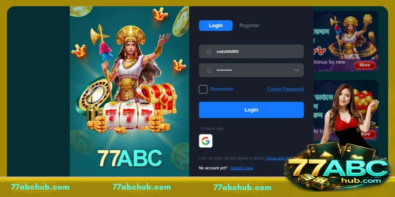 Requirements for 77ABC login detailed instructions